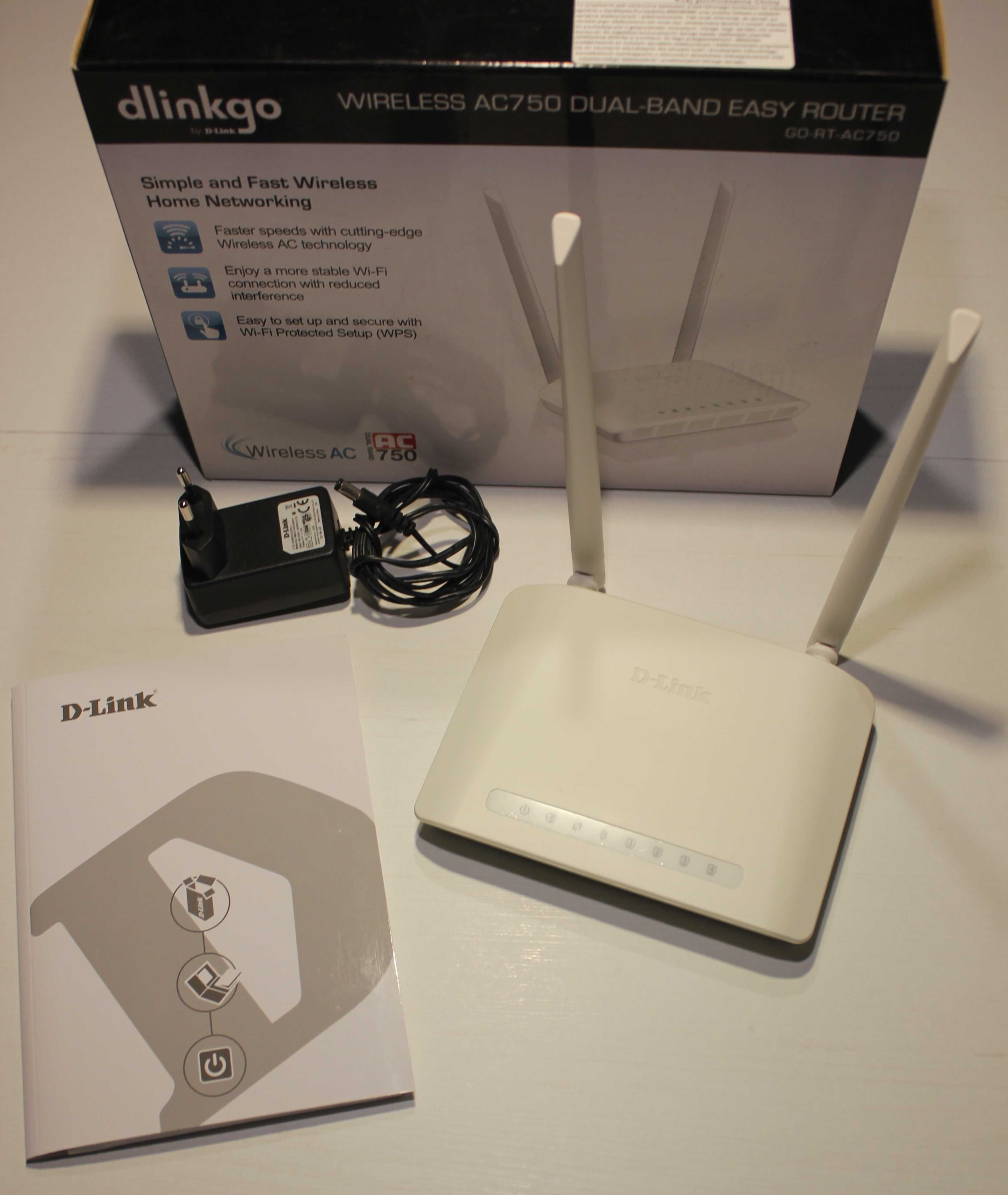 Router D-link Wi-Fi GO-RT-AC750 (802.11a/b/g/n/ac 750Mb/s) DualBand