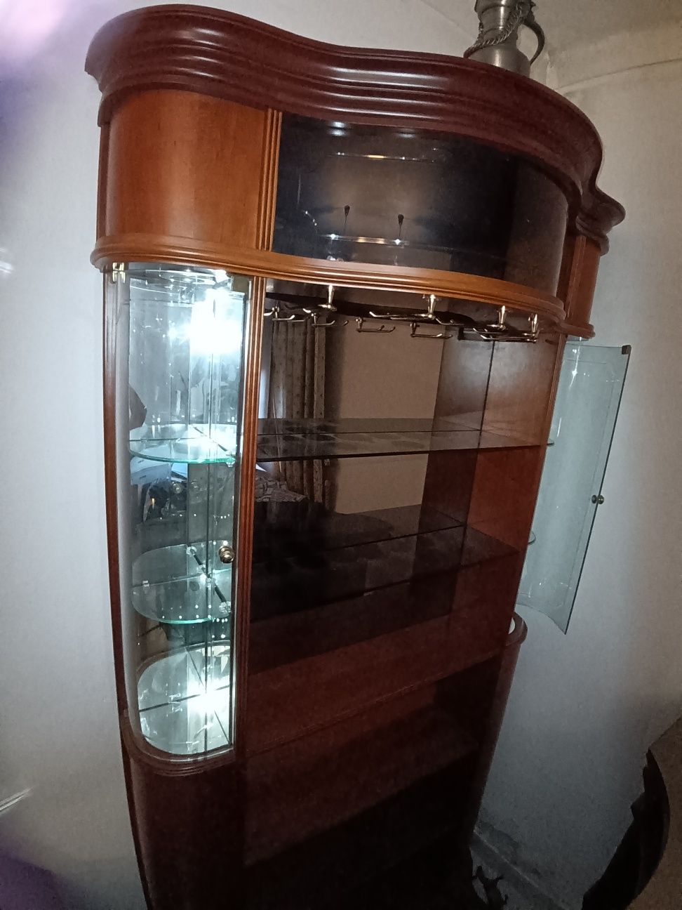 Conjunto de móveis de sala - Cerejeira