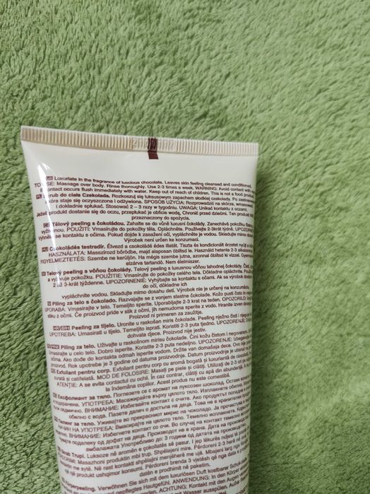 A on peeling do ciała czekolada