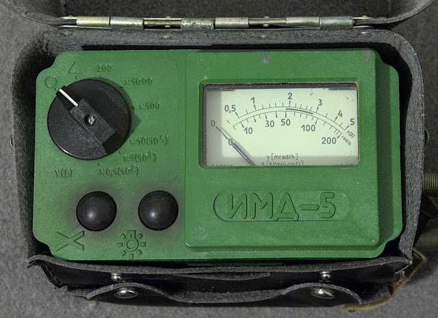 wojskowy radiometr licznik Geigera dozymetr IMD-5 CCCP Czarnobyl