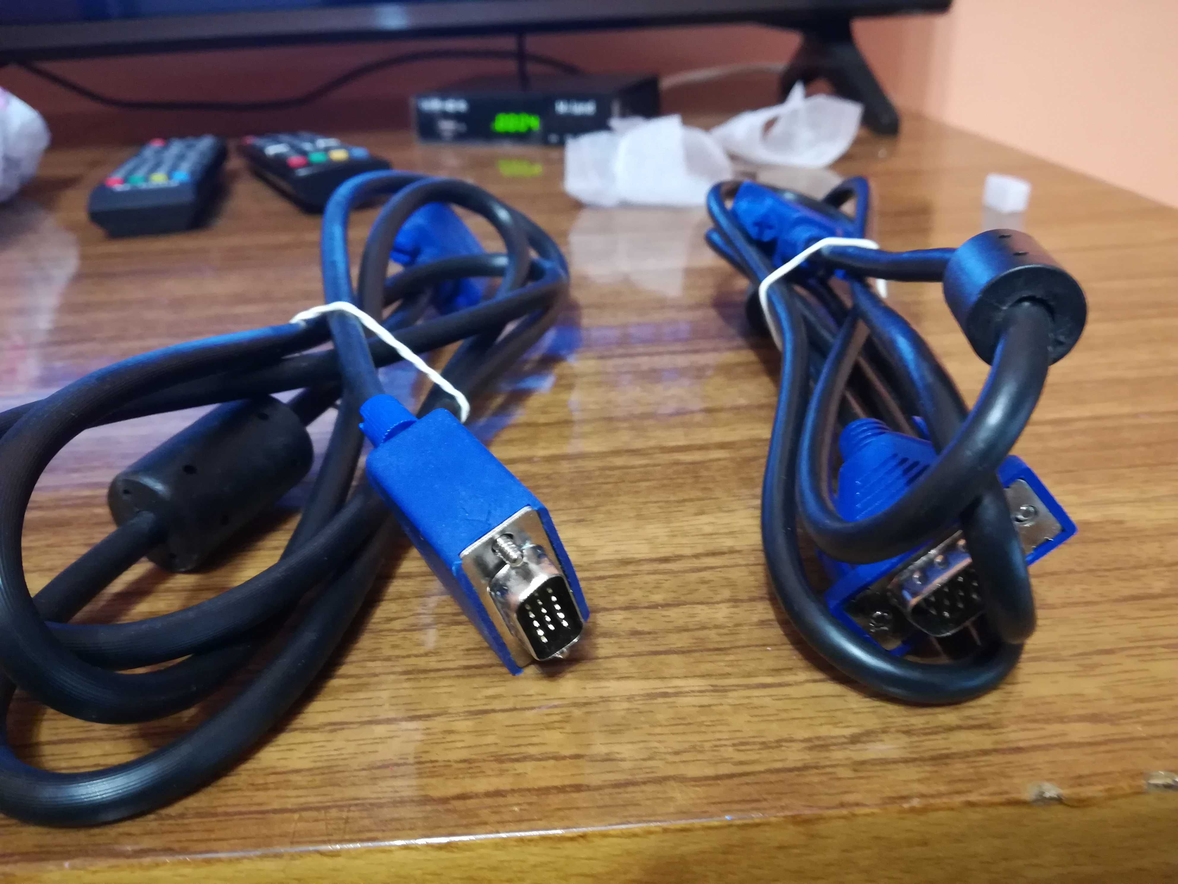 Экранированный кабель VGA-VGA для монитора, проектора 1.5 м