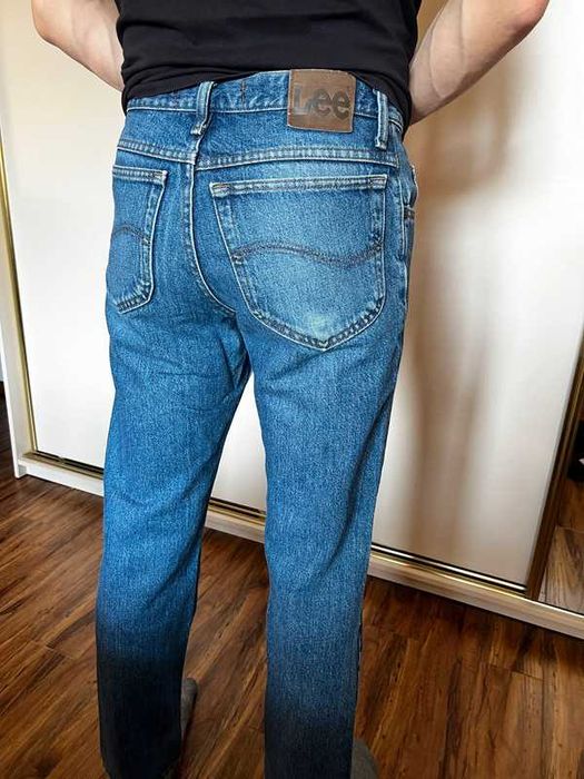 Spodnie jeansowe jeansy Lee oryginalne 32x32 granatowe jeansowe
