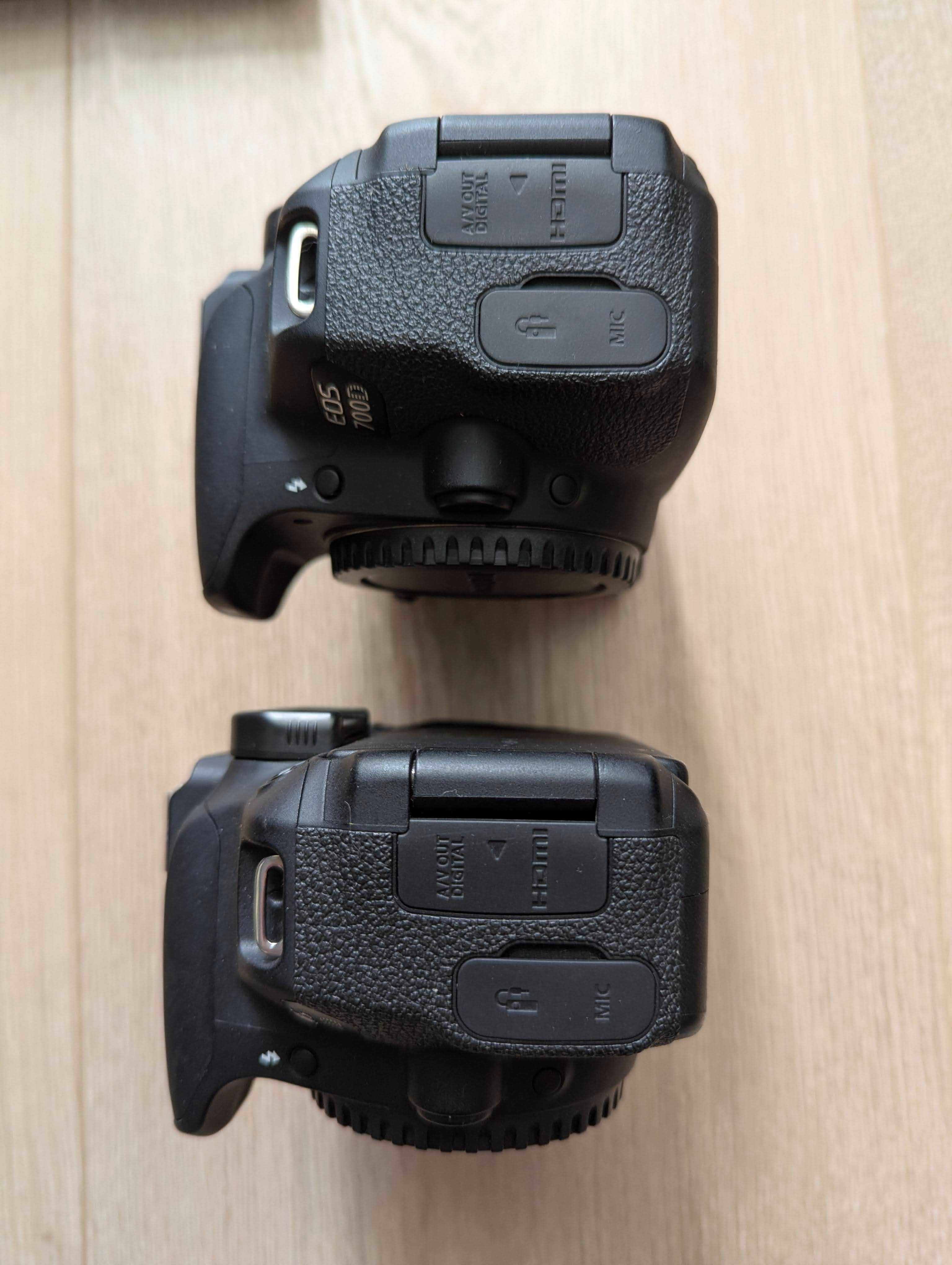 Canon EOS 700D (2шт.) + 3 обʼєктива (EF-S 55-250, EF‑S 18‑55, EF 50)