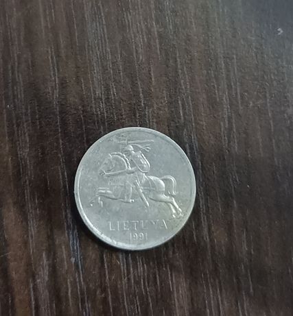 Moneta 1 centas 1991 r