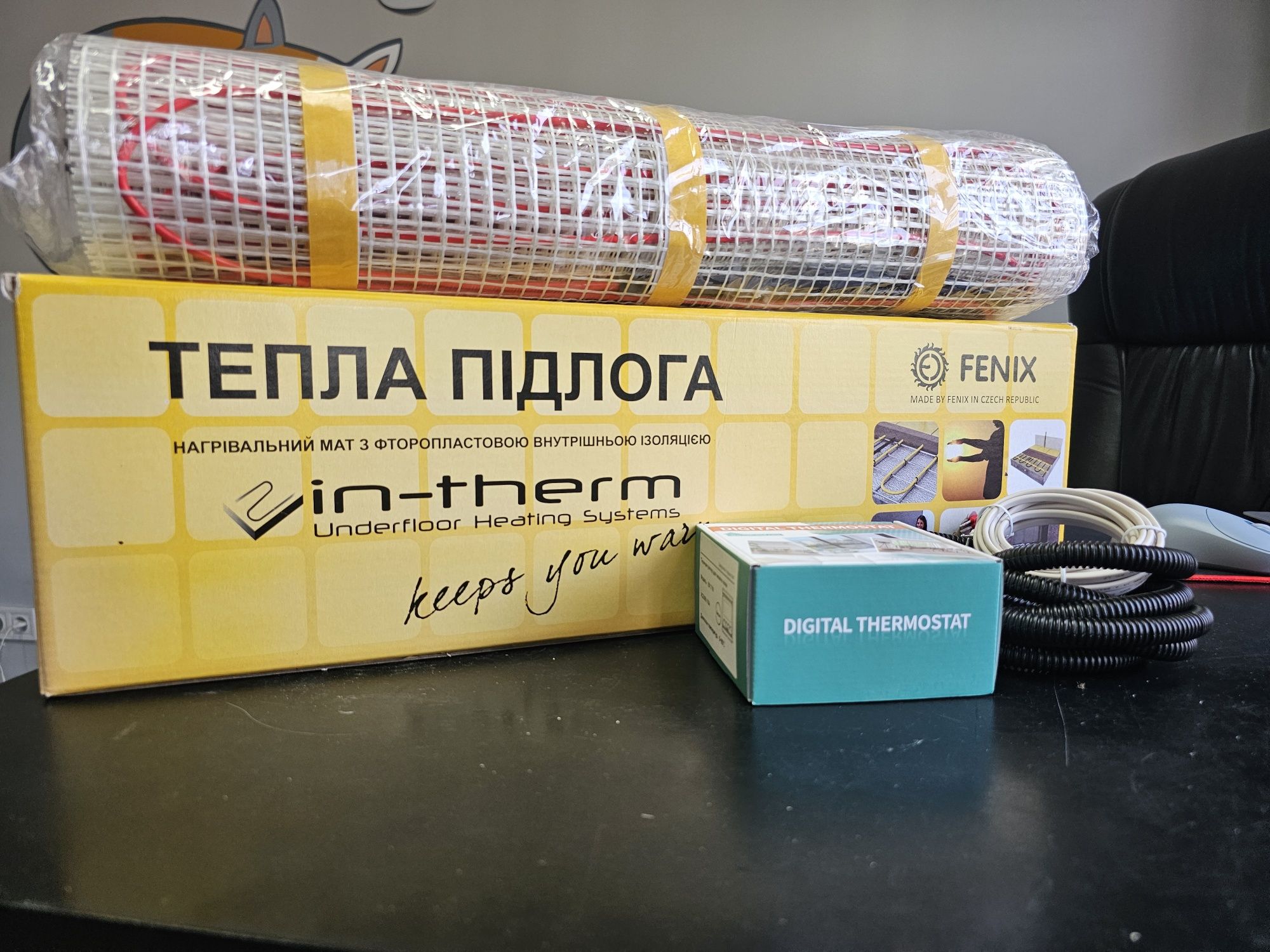 Тепла підлога під плитку Fenix, In-Therm. Власний склад
