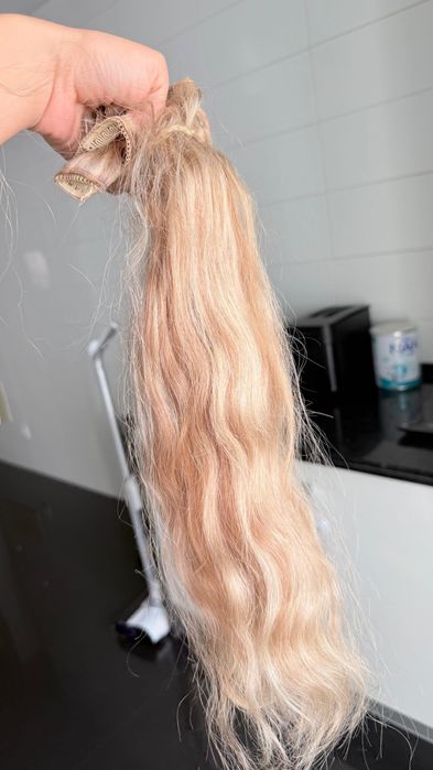 Vendo cabelo humano 130g no grampo