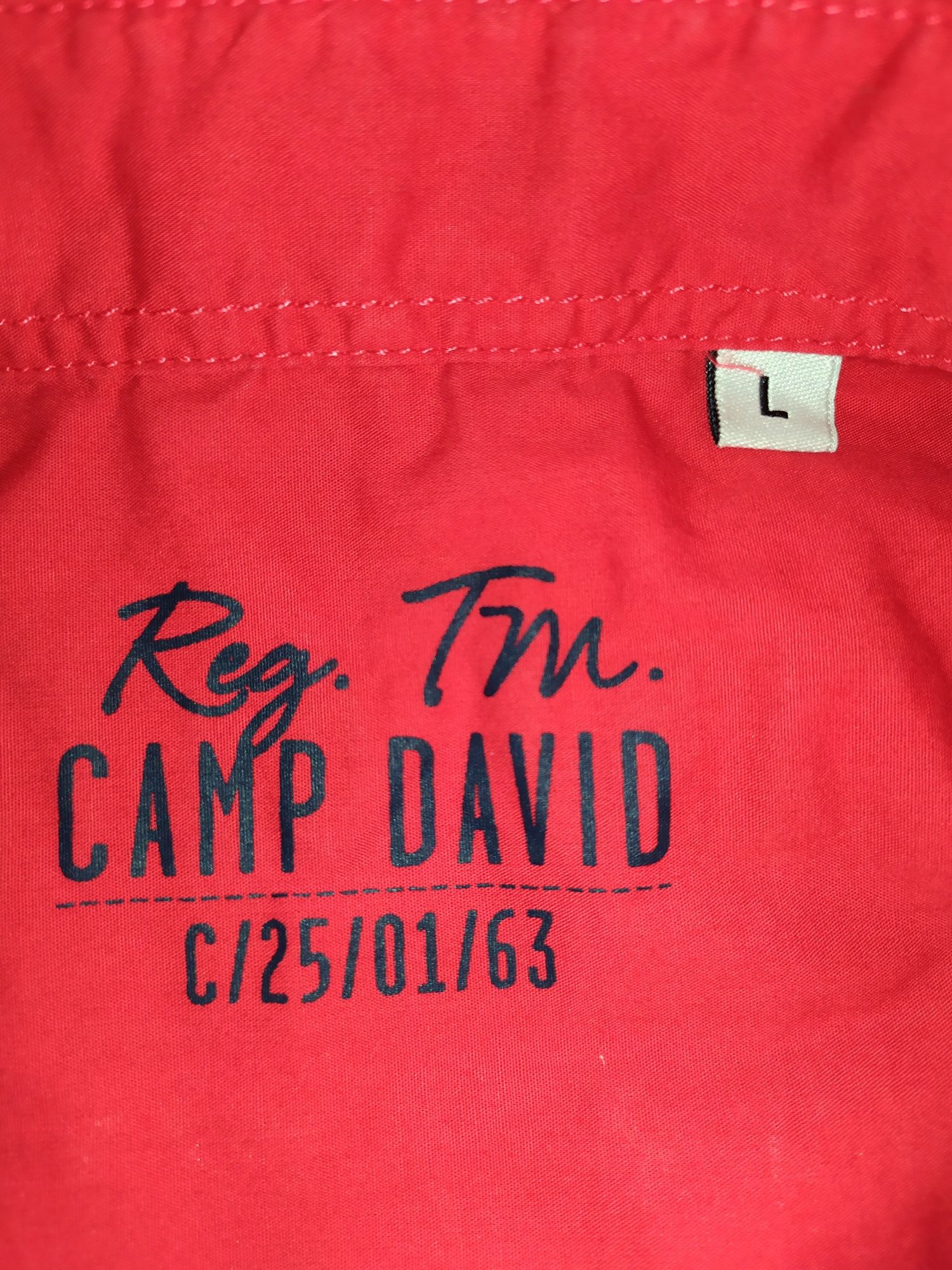 Рубашка Camp David Германия, тенниска легкая хлопок, р.L, 50-52-54