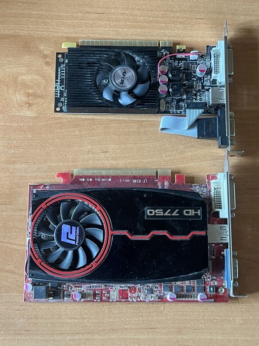 Відеокарти Radeon HD7750 1024MB DDR3, GeForce G210 1GB DDR3