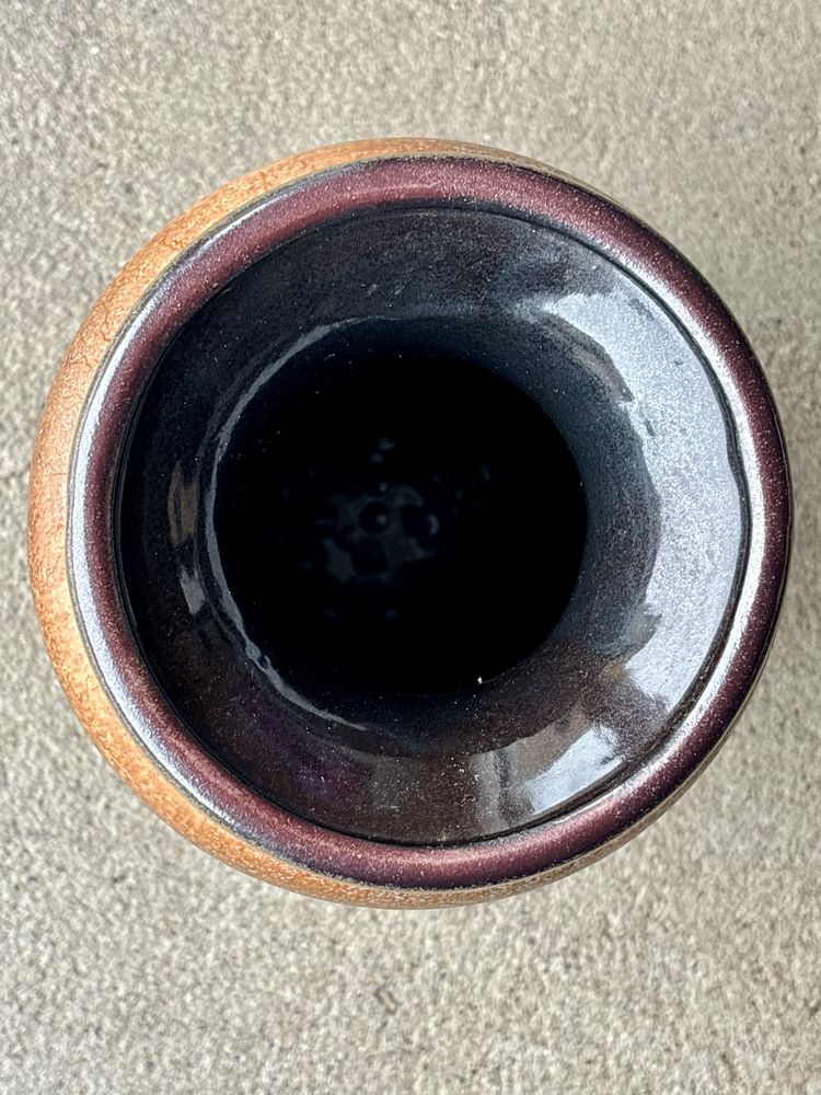Wielki Vintage Wazon Fat Lava Scheurich Keramik 202-43 Unikat Design