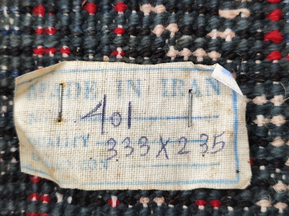 Ręcznie tkany dywan perski z Iranu – z plombą i metką stary, orygina