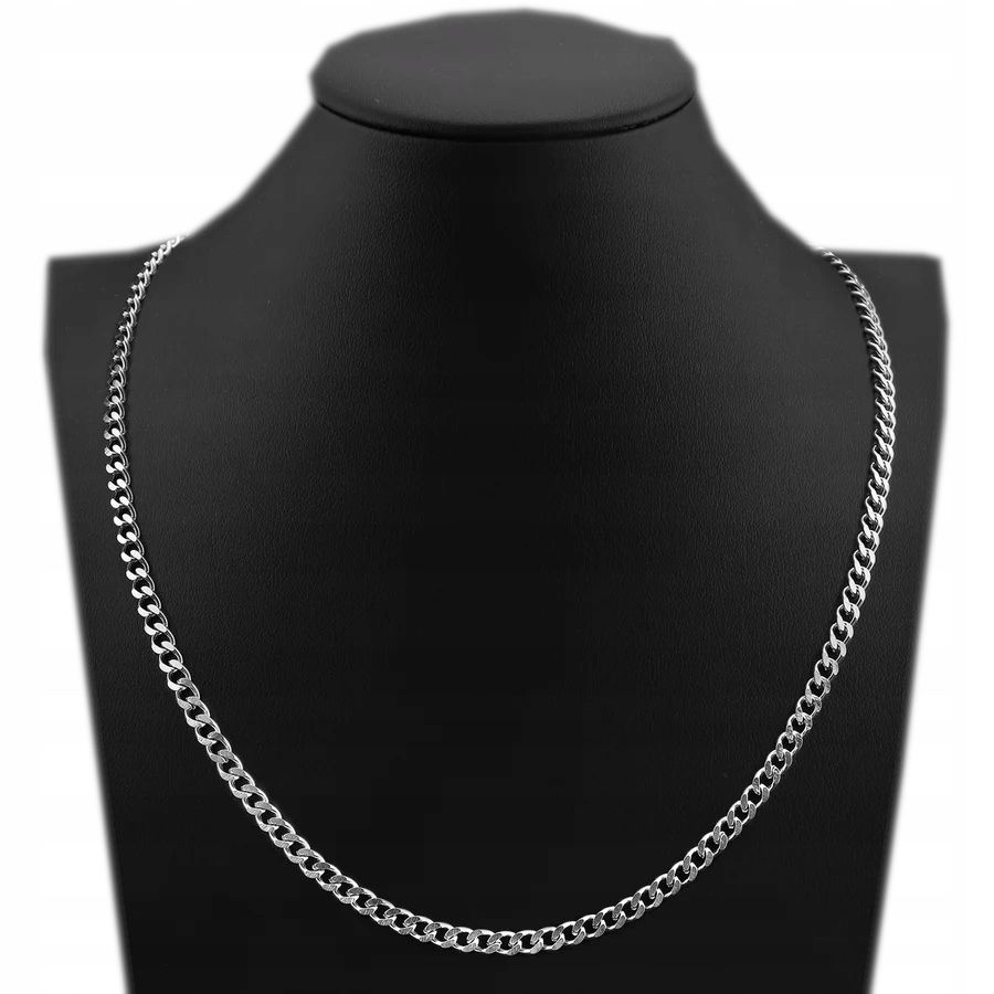 ŁAŃCUCH Srebrny Męski Łańcuszek SREBRO pr.925 5mm/50cm Pancerka
