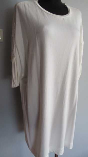 Śliczna biała sukienka f. Zara z Hiszpanii r. L