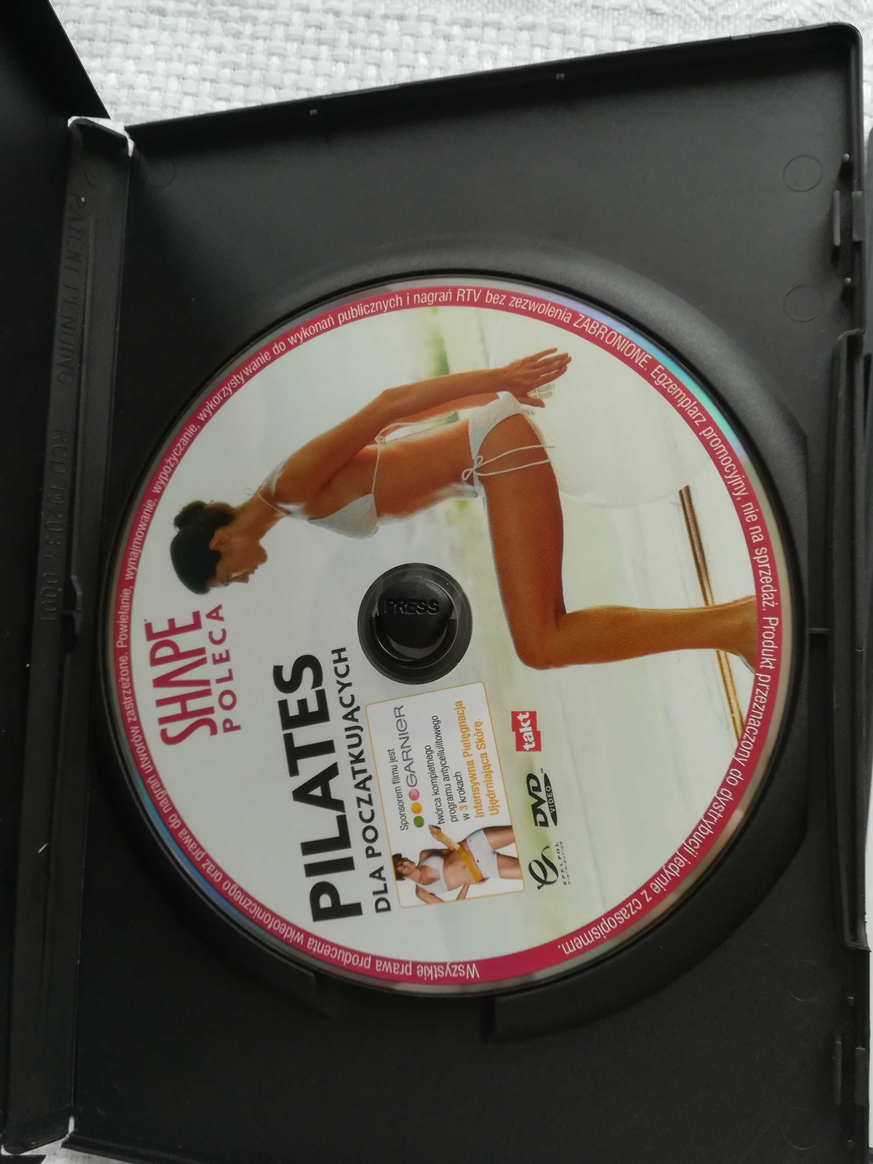 płyta dvd shape sport fitness, łatwy pilates w sam raz na lato