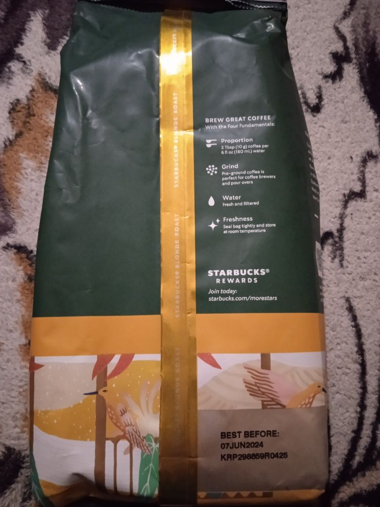 Кава Starbucks Veranda Blend натуральна смажена мелена