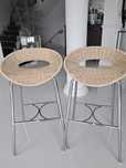 Hoker rattanowy 6  szt. jasny