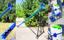 Шнековый погрузчик, винтовой конвейер, транспортер зерна, 108*4*380В