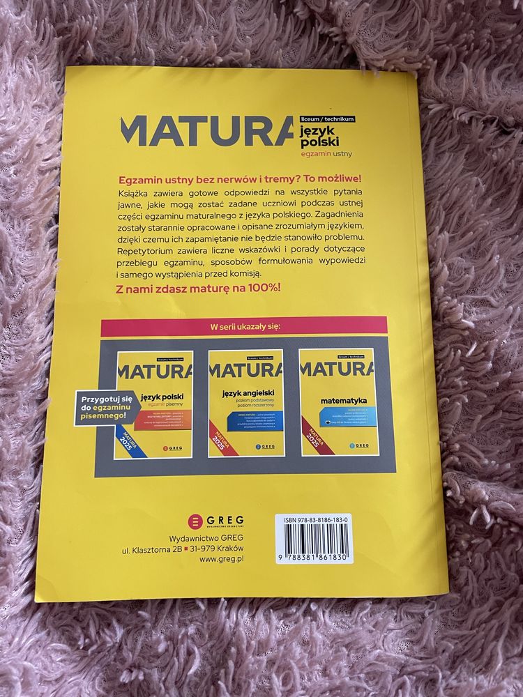 Matura język polski ustny 2025 greg