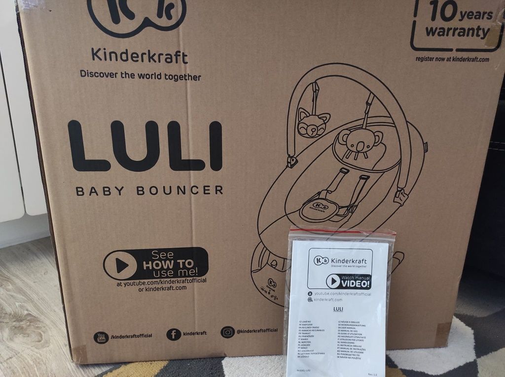Leżaczek-bujaczek Kinderkraft Luli