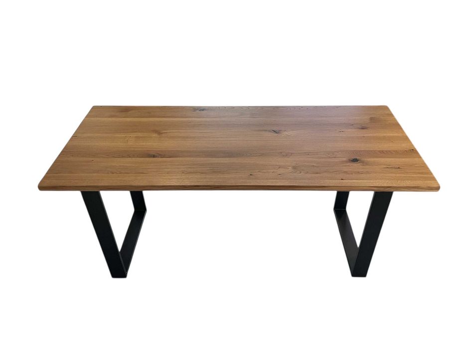 Drewniany Stół Dębowy z nogami Loft 160x65x30