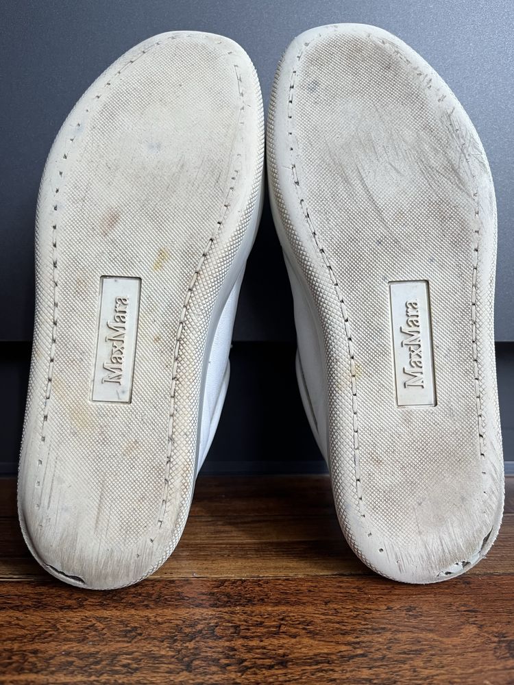 Max Mara белые женские кроссовки 36,5