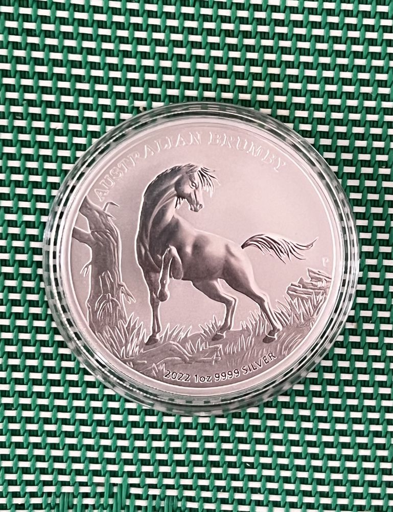 серебряная монета  -  Брамби