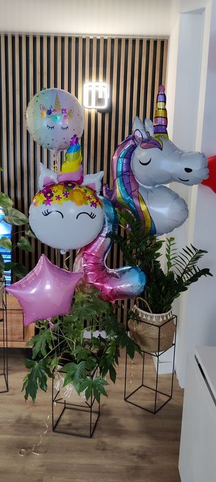 Balon na hel głowa jednorożca , wielki, nowy