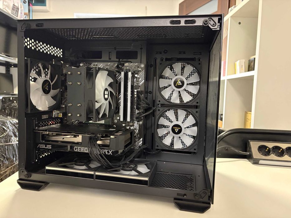 Nowy KOMPUTER Gamingowy PC Ryzen 5 16GB 512GB SSD RTX 4060 8GB LED W11