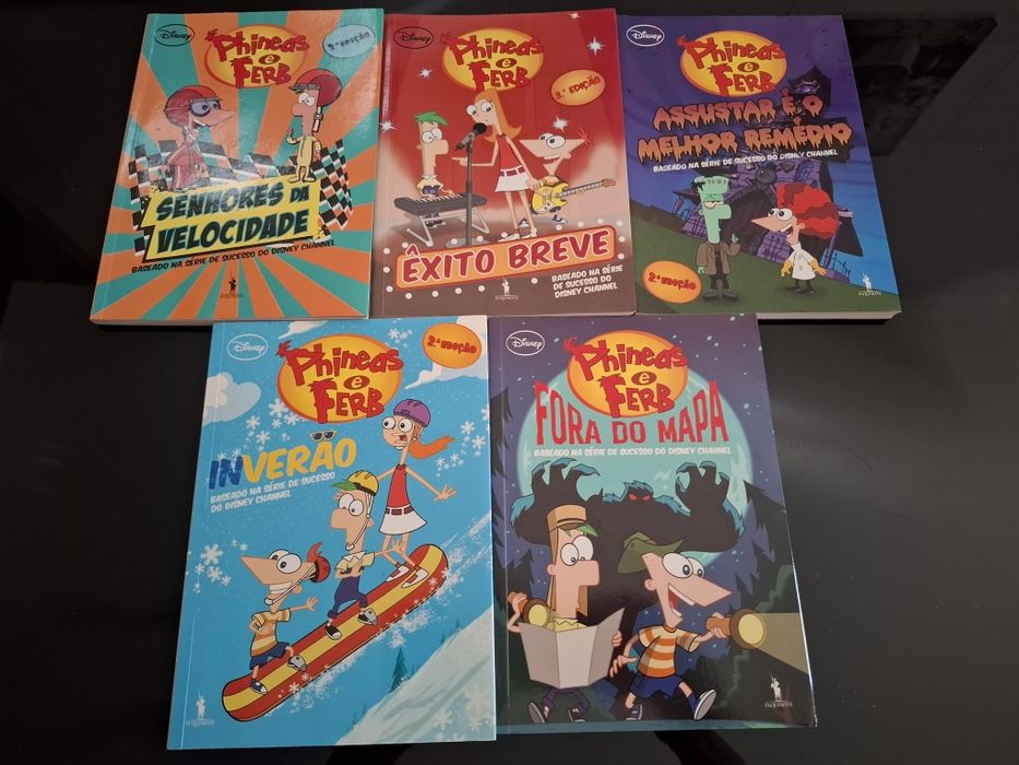 Livros Phineas e Ferb