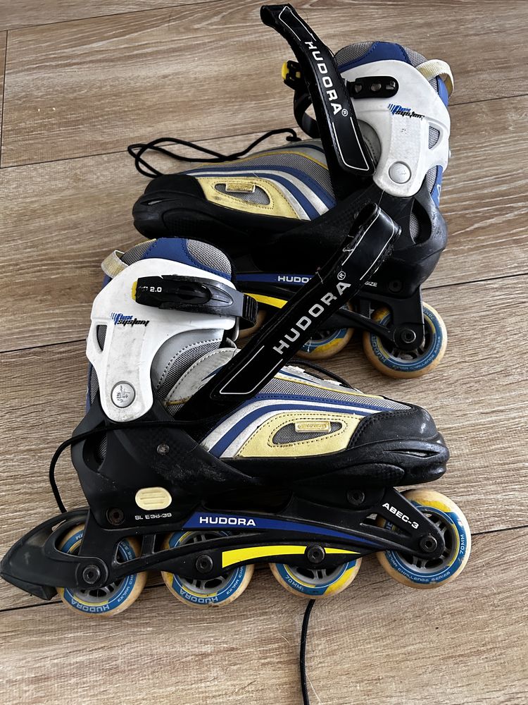 Rolki regulowane Hudora ABEC-3, rozmiar 38-39