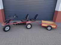 Quad baggy gokard ketcar BERG na pedały 2 osobowy z przyczepą