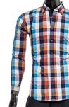 Stylowa męska koszula długi rękaw Victorio rozm. L 41/42 slim fit