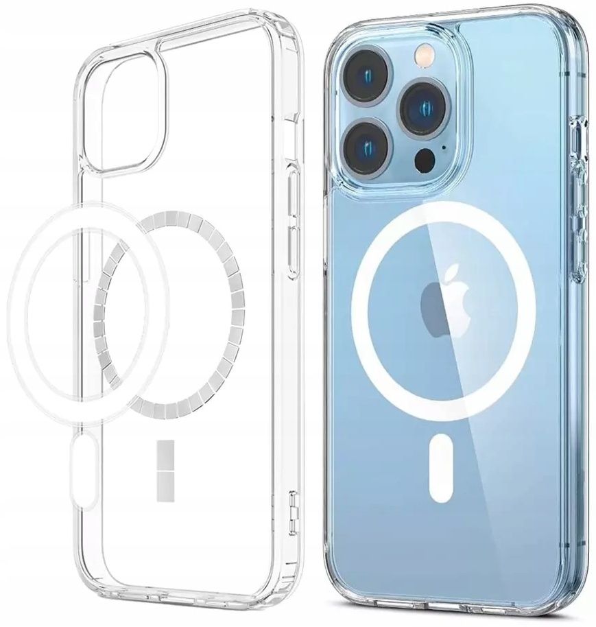 iPhone 11  Clear Case MagSafe + szkło 9H! Etui pokrowiec futeral