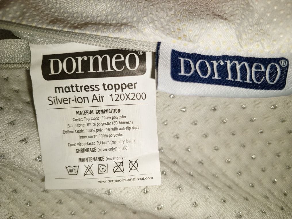 120х200 Матрас ортопедический дормео dormeo Topper silver ion air