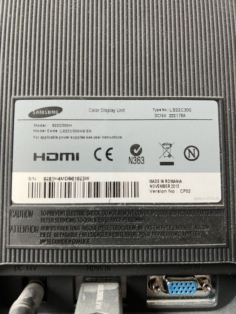 Monitor SAMSUNG 22 cale LS22C300