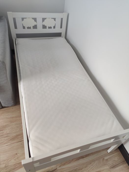 Łóżko dziecięce - KRITTER
Rama łóżka z dnem z listew, biały, 70x160 cm
