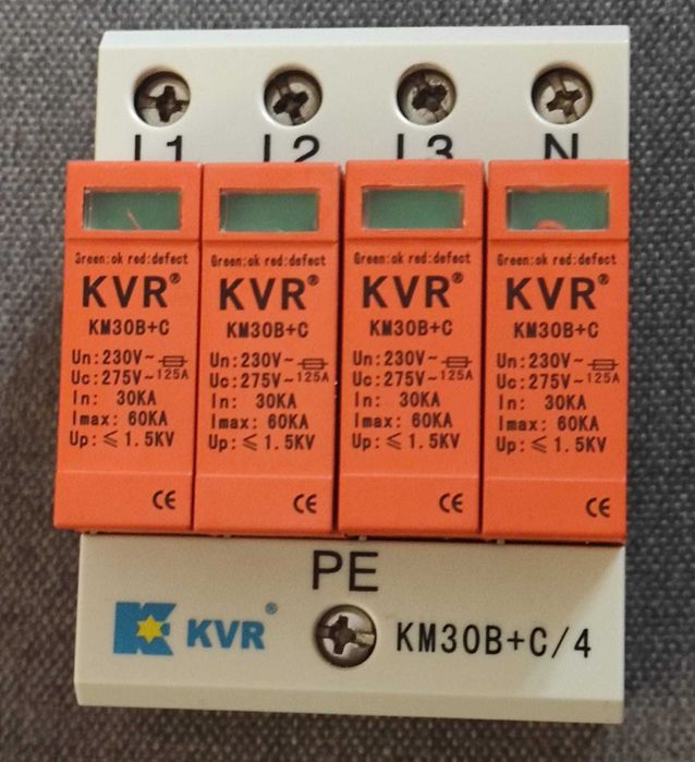 Zabezpieczenie przepięciowe KVR KM30B+C/4-275 4P typ1+2 (kl.B+C)