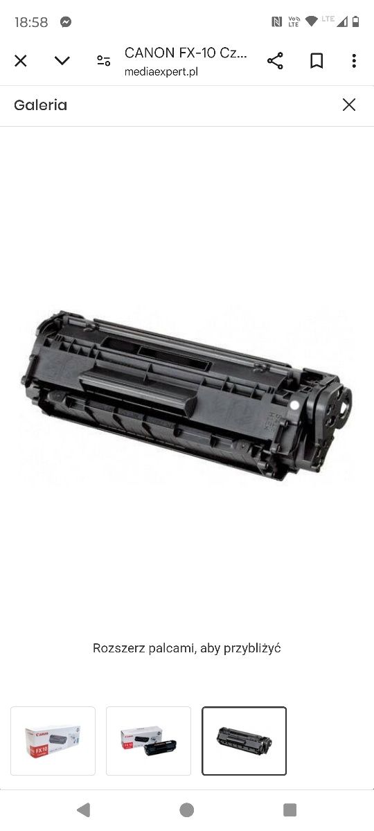 Canon FX-10 (0263B002) - oryginalny toner, czarny,okazja!