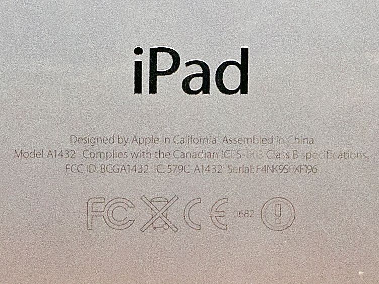 iPad Mini 1, A1432, Запчастини (батарея, корпус, камери)
