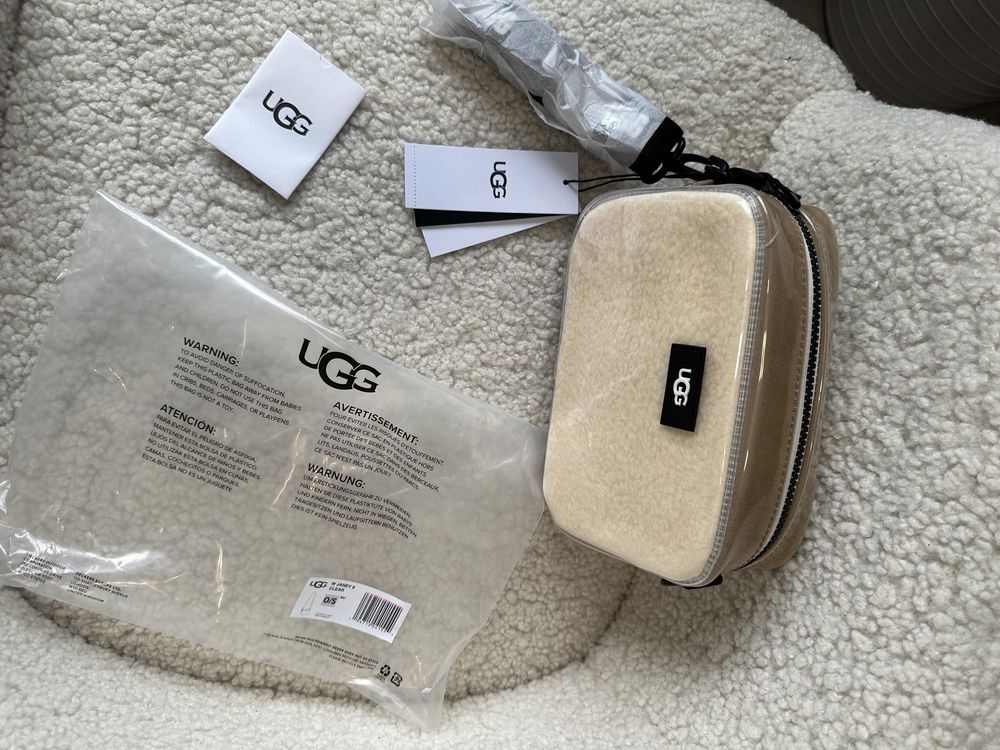 Оригінальна жіноча сумка через плече Ugg Janey II Clear Sheepskin