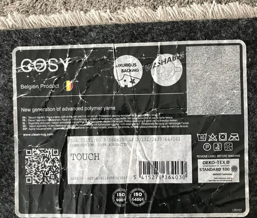 Carpete cinza 1,60x2,30