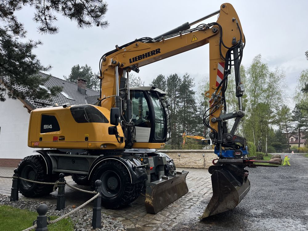 liebherr 914 koparka kołowa rototilt+szczypce z holandii 2018 rok