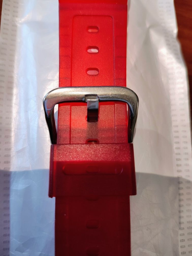 Silikonowy pasek do zegarka Casio 6500, żel.