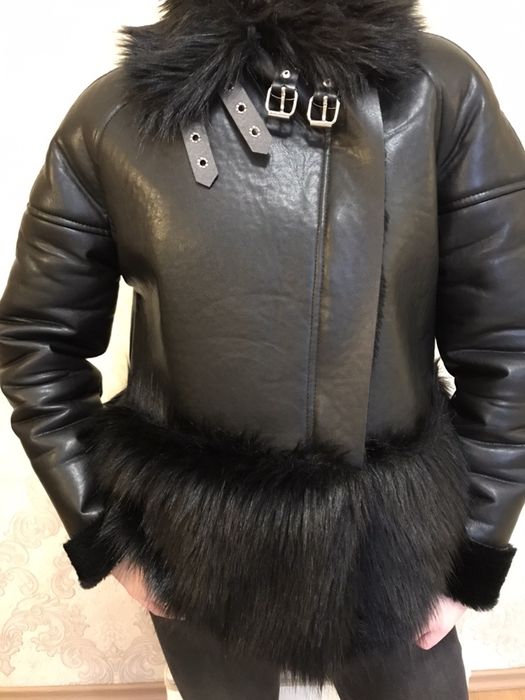 Дублянка зі штучним хутряним оздобленням