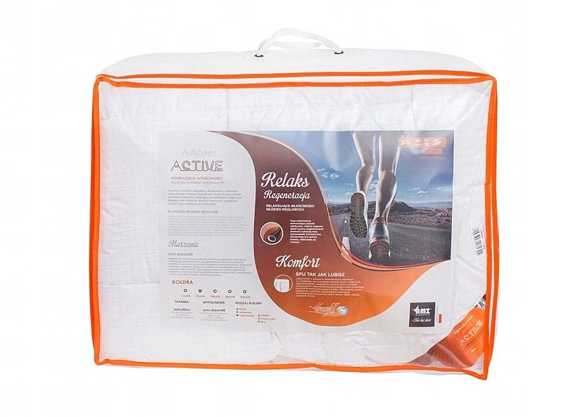 Kołdra Letnia Antyalergiczna Synthetic Classic Antystres 180x200 Biała