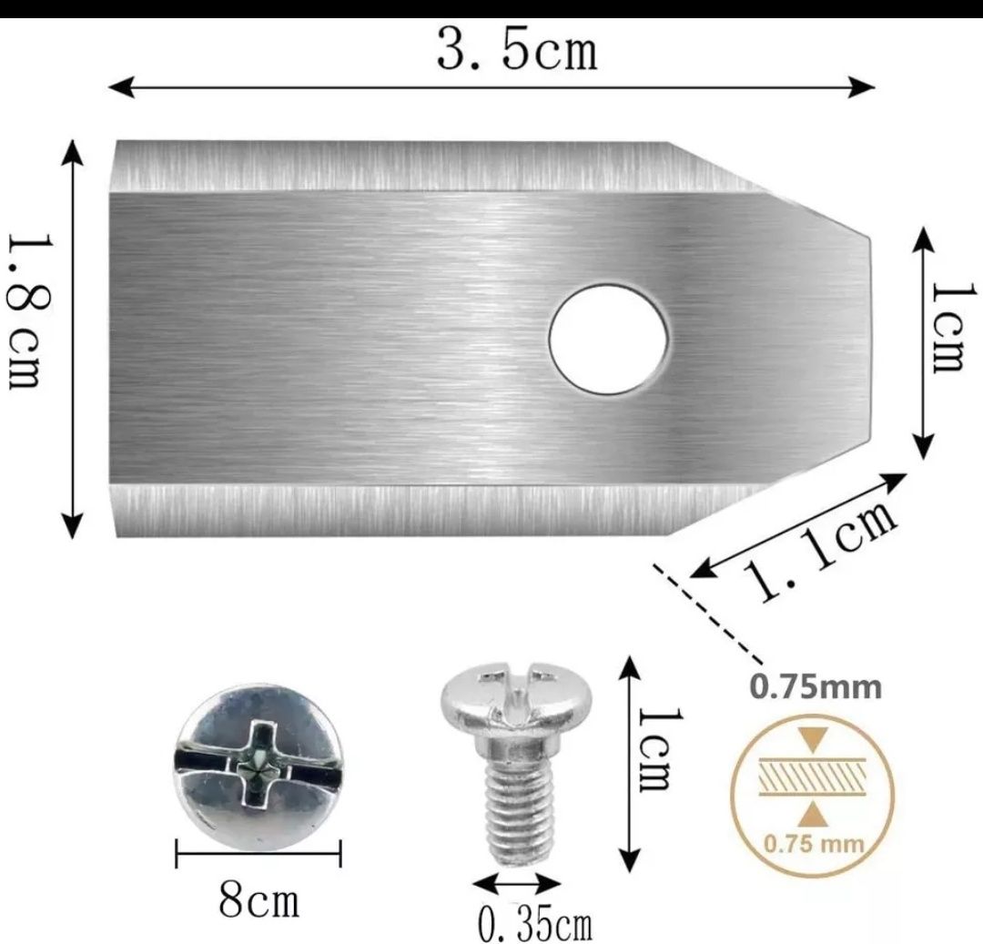Ostrza Noże tytanowe do robota koszacego worx , husqwarna , gardena