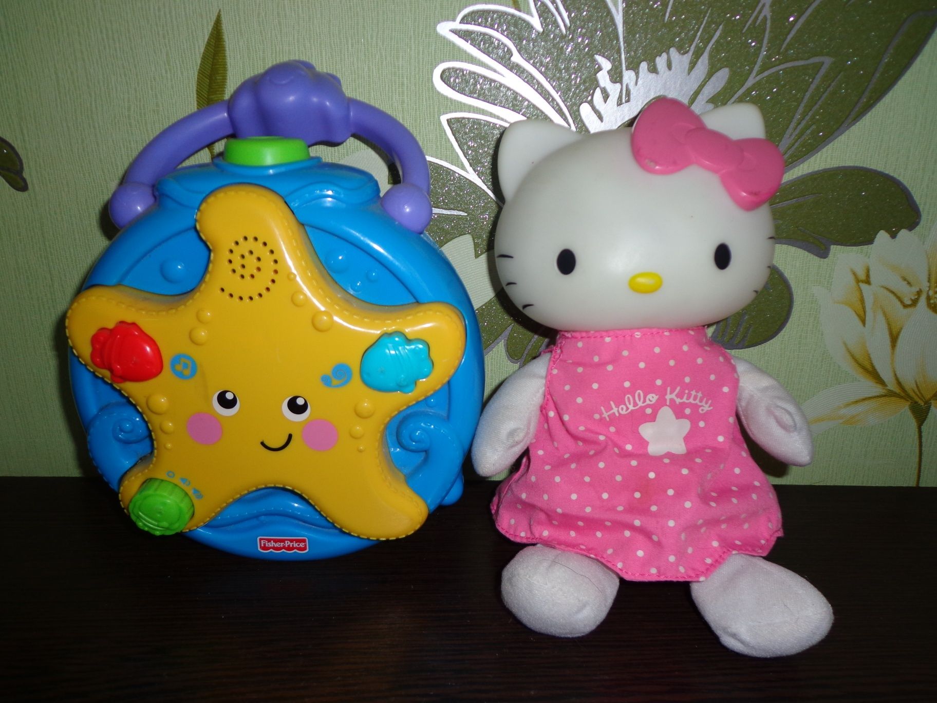 Ночник проектор Винни Пух Китти Морской конек Fisher Hello Kitty