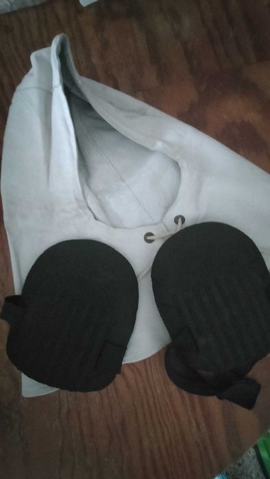 Casaco +  capuz couro, para soldador