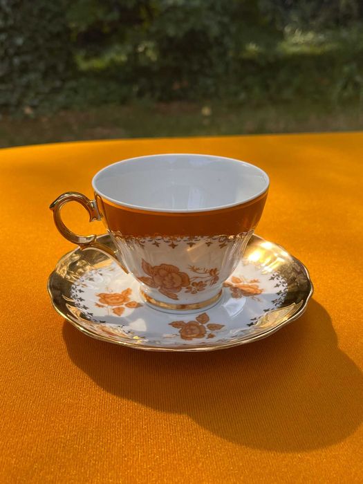 Serwis do kawy, porcelana Ćmielów