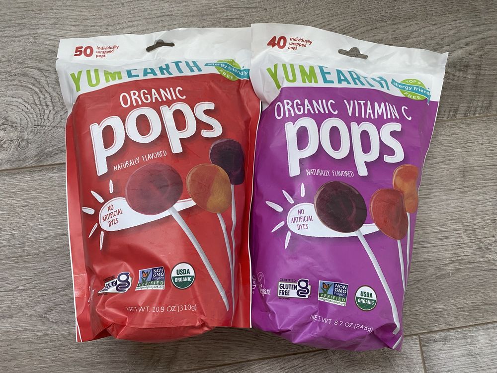 Леденцы Yumearth упаковки и поштучно АКЦИЯ!!
