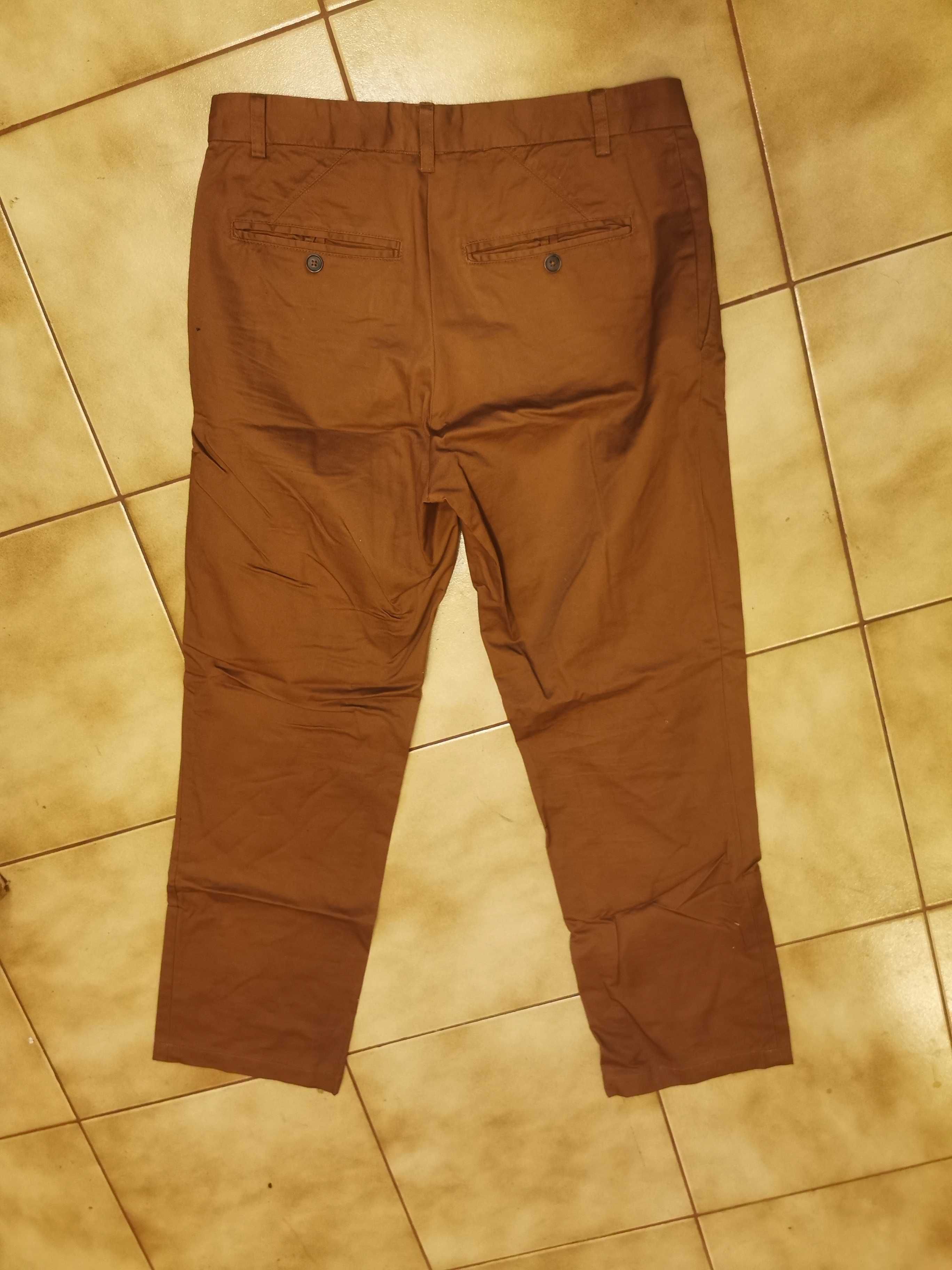 Spodnie męskie H&M casual - rude
